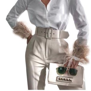 BNWT Zara belted trouser, size L